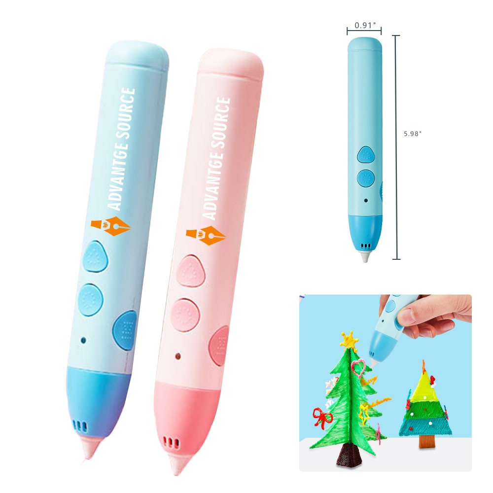 Logo Branded Low-Temperature Rechargeable 3D Printing Pen