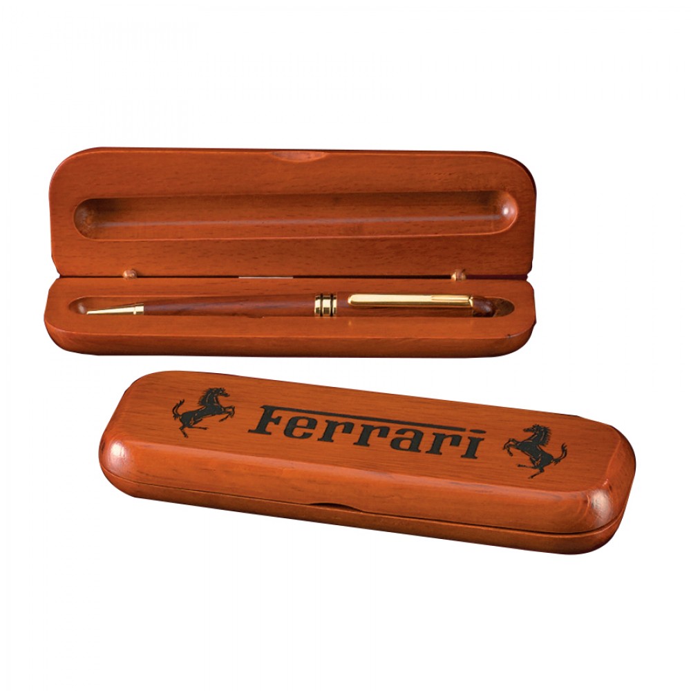 Rosewood Pen w/Box Custom Imprinted Rosewood Pen w/Box Custom Imprinted