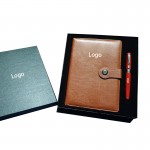 2-Piece Gift Set Metal Signature Pen and Notebook Custom Imprinted