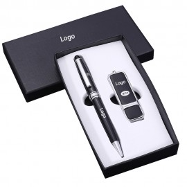 Logo Branded Metal Ball Pen Office Gift Set  Logo Branded Metal Ball Pen Office Gift Set