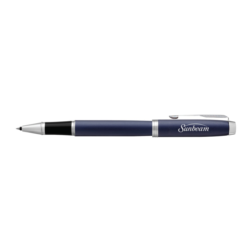 Parker IM Rollerball - Matte Blue - Blue Matte - Silver Trim Custom Engraved Parker IM Rollerball - Matte Blue - Blue Matte - Silver Trim Custom Engraved