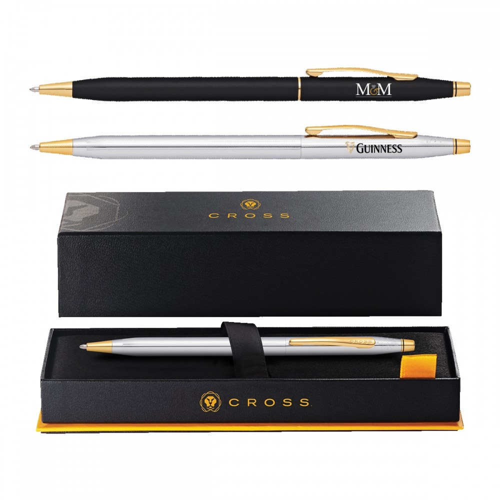 Custom Engraved Cross Classic Century 23KT Ballpoint Pen, Full Color Digital