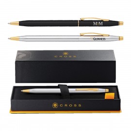 Custom Engraved Cross Classic Century 23KT Ballpoint Pen, Full Color Digital