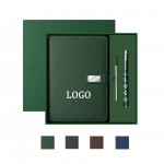 Logo Branded Custom Notebook And Pen Business Set