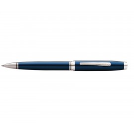 Cross Coventry Blue Lacquer & Chrome Ball Point Logo Branded