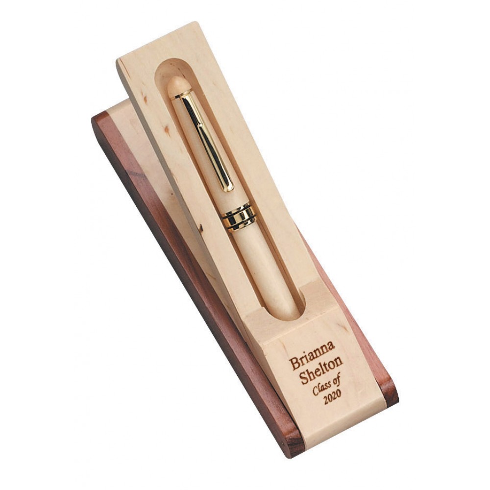 Maple Pen & Case Logo Branded Maple Pen & Case Logo Branded