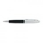 Logo Branded Cross Calais Chrome\Black Ballpoint Pen