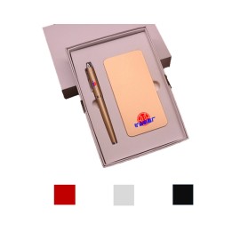 Custom Imprinted Pen & Power Bank Business Gift Set