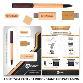 Eco-Desk 4 Pack with Standard Packaging Custom Engraved