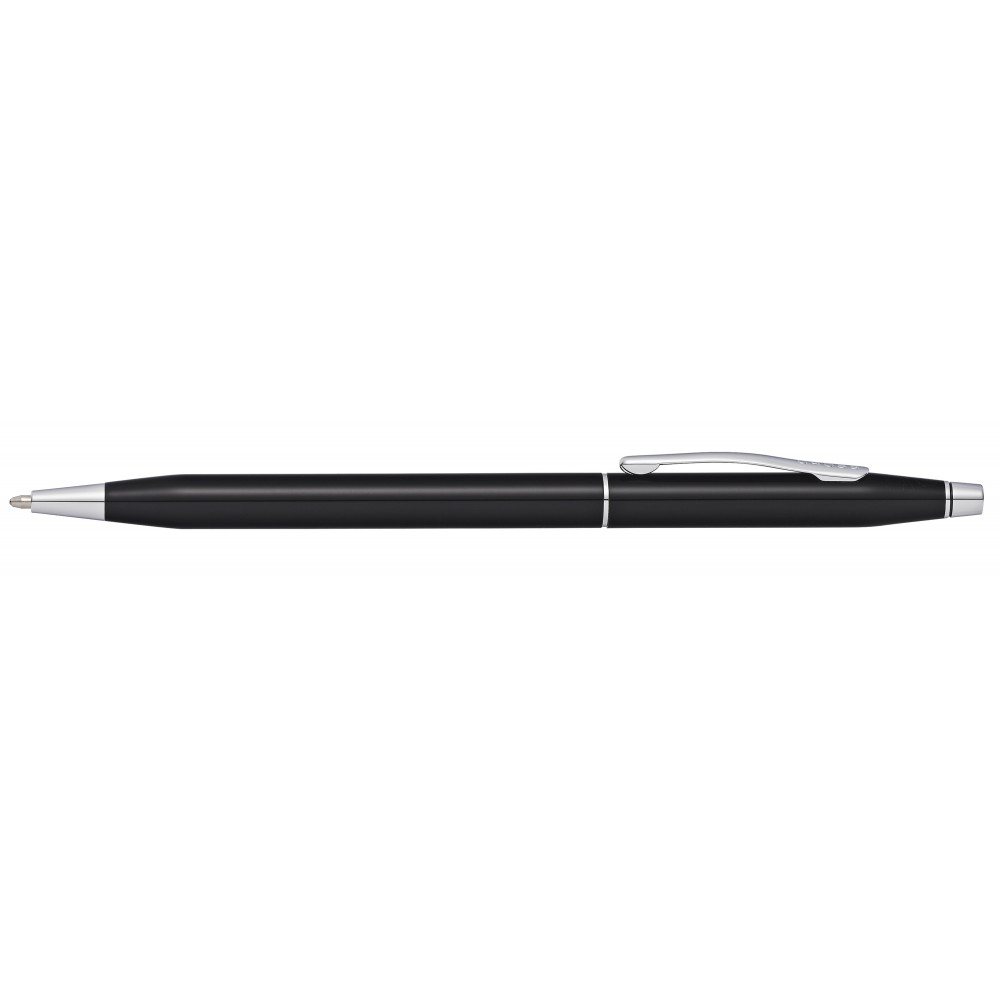 Cross Classic Century Black Lacquer with Polished Chrome Appointments 0.7mm Pencil Logo Branded