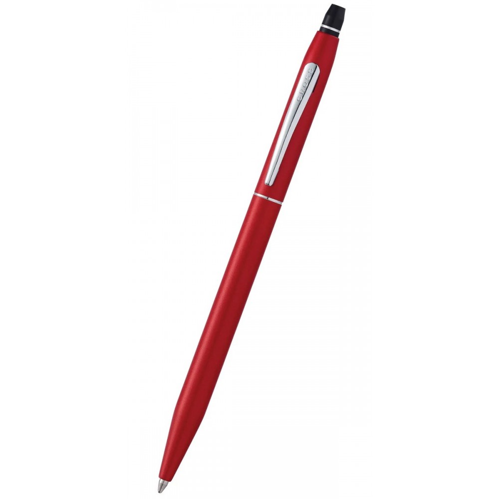 Custom Imprinted Cross Click Crimson with Chrome Ballpoint Pen