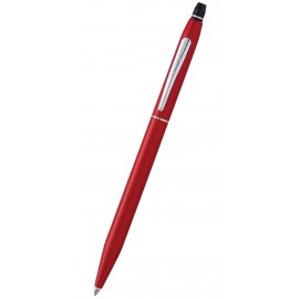 Custom Imprinted Cross Click Crimson with Chrome Ballpoint Pen