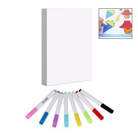 Logo Branded Premium Marker Pad With 8 Watercolor Pens