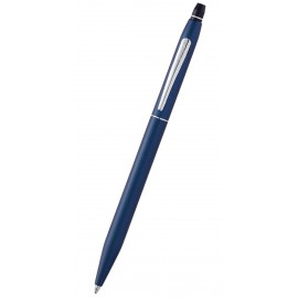 Cross Click Midnight Blue with Chrome Ballpoint Pen Logo Branded