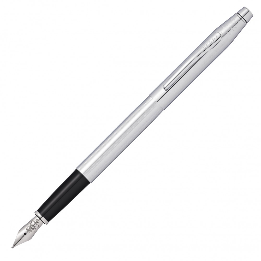 Logo Branded Cross Classic Century Chrome Fountain Pen Chrome Plated Appts Logo Branded Cross Classic Century Chrome Fountain Pen Chrome Plated Appts