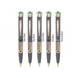 Logo Branded Recycled Collection- Garland USA Made Recycled Hefty | High Gloss Pen | Gold Accents