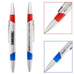 Custom Engraved Silver Double Sided Pen