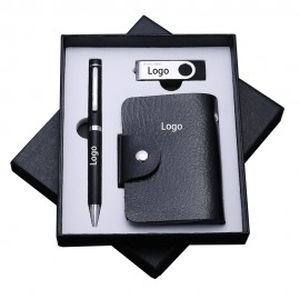 Logo Branded Luxury 3-Piece Office Gift Set  Logo Branded Luxury 3-Piece Office Gift Set