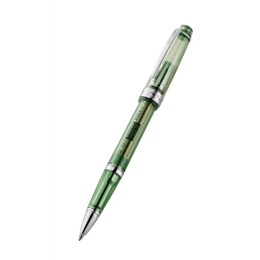 Custom Engraved Cross Bailey Light Translucent Green Resin with Chrome-Plated Appointments Ballpoint Pen Custom Engraved Cross Bailey Light Translucent Green Resin with Chrome-Plated Appointments Ballpoint Pen