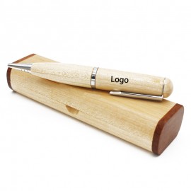 2 in 1 Wooden Ball Pen and USB Flash Drive Custom Imprinted  2 in 1 Wooden Ball Pen and USB Flash Drive Custom Imprinted
