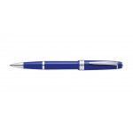 Custom Imprinted Cross Bailey Light Polished Resin Blue Convertible Rollerball With GEL INK