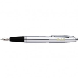 Custom Imprinted Cross Calais Polished Chrome Fountain Pen