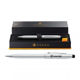 Cross Century II Lustrous Chrome Pen Logo Branded