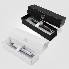 Logo Branded Bowie Softy Ballpoint & Rollerball Gift Set - Full-Color Inkjet