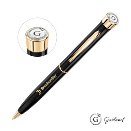 Garland Patriot Ballpoint Twist Pen - Gold Accent Logo Branded