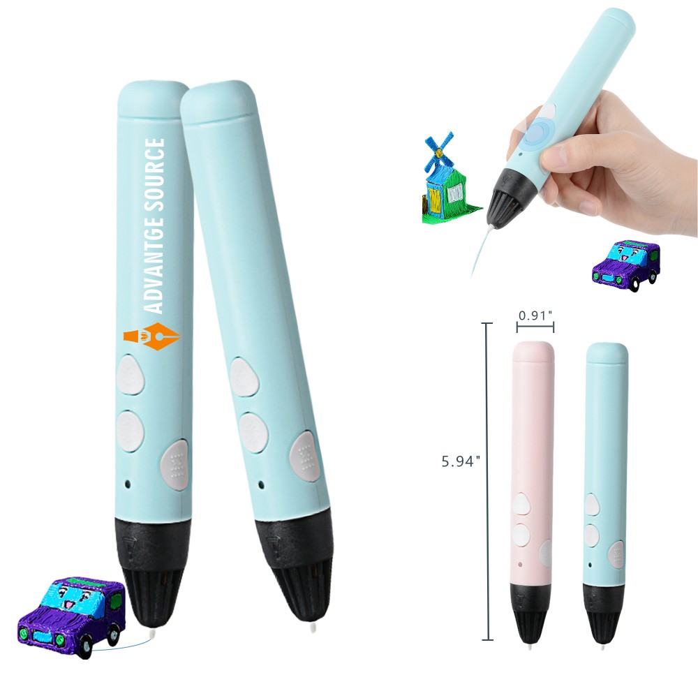 Creative Educational 3D Printing Pen for Kids Logo Branded Creative Educational 3D Printing Pen for Kids Logo Branded