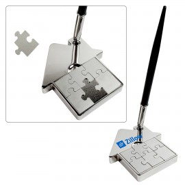 Custom Engraved Metal House Puzzle Pen Set