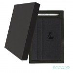 Eccolo Lyric Journal/Clicker Pen Gift Set - (M) Charcoal Custom Imprinted