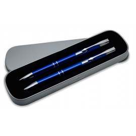 Custom Engraved Classic Pen/Pencil Set w/ Silver Accents