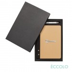 Eccolo Fandango Journal/Kurt Pen/Stylus Gift Set - (M) 6"x8" Tan Logo Branded