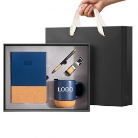 Custom Imprinted Notebook Pen Mug Keychain Set