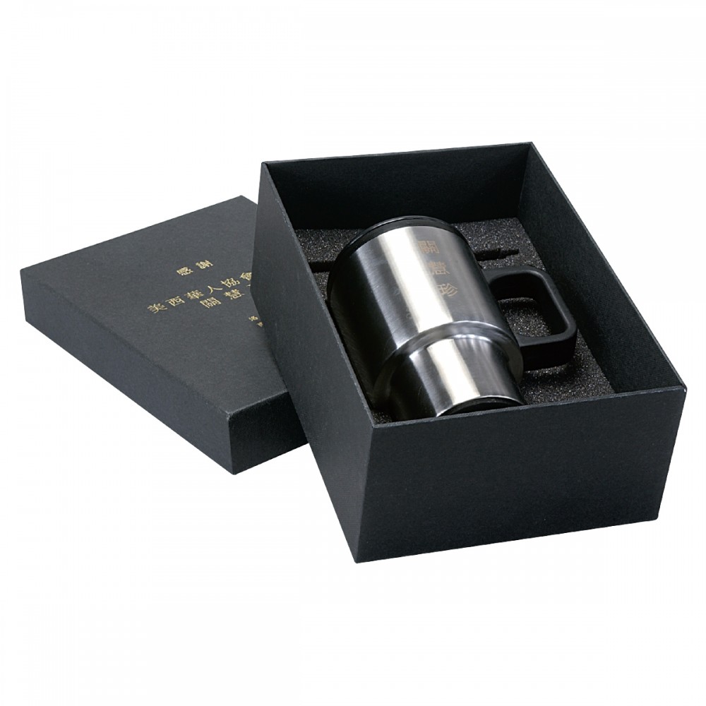 Logo Branded Metal Pen & Stainless Steel Mug Gift Set Logo Branded Metal Pen & Stainless Steel Mug Gift Set