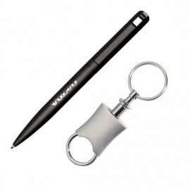Buxton Pen/Keyring Gift Set - Black Custom Engraved  Buxton Pen/Keyring Gift Set - Black Custom Engraved