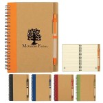 Logo Branded MOQ 50Eco-Friendly Notebook with Pen