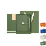 Custom Leather Notebook w/ Pen Gift Set Logo Branded