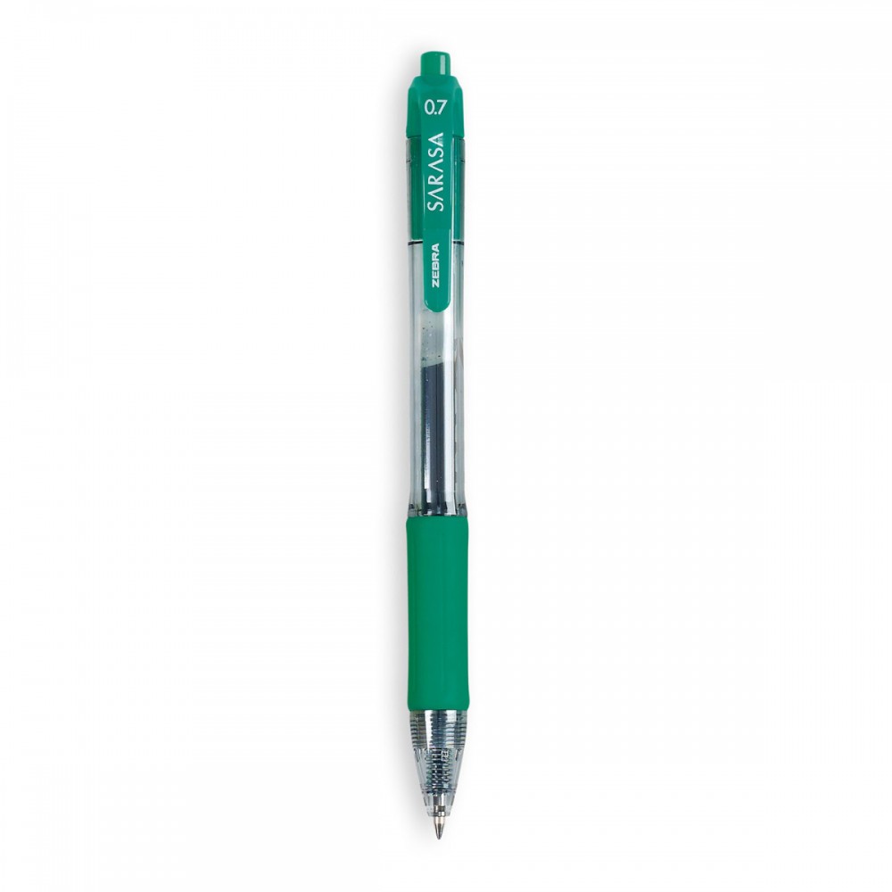 Zebra Sarasa Dry X20 Gel Retractable Pen - Green Custom Engraved
