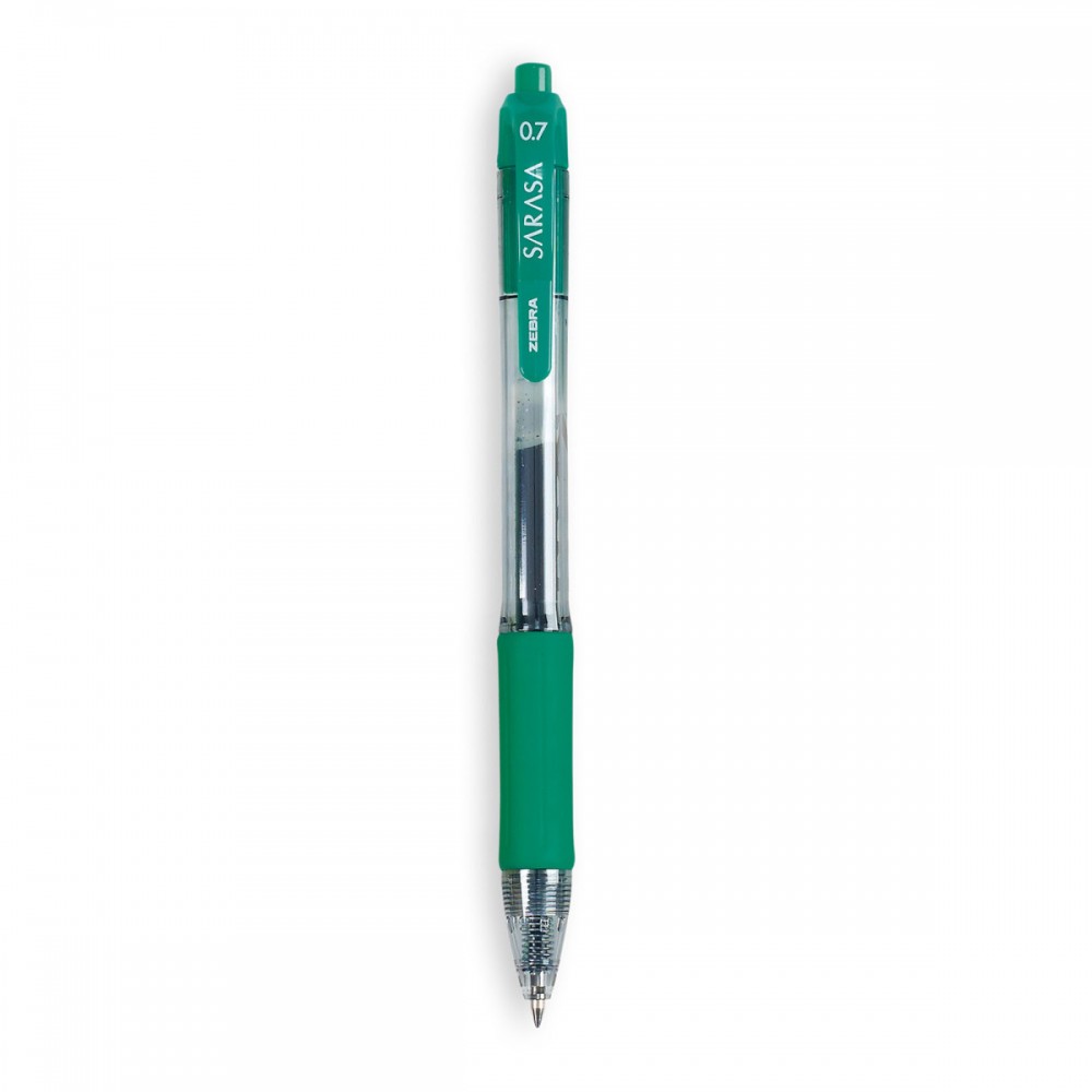 Zebra Sarasa Dry X20 Gel Retractable Pen - Green Custom Engraved Zebra Sarasa Dry X20 Gel Retractable Pen - Green Custom Engraved
