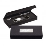 Custom Imprinted Viva Pen/Stylus/Keyring Gift Set - Black