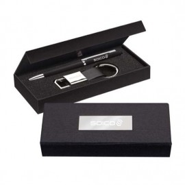 Viva Pen/Stylus/Keyring Gift Set - Black with Logo
