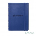 Eccolo Kabuki Spiral Journal - (M) 6"x8" Blue Custom Imprinted
