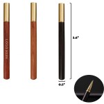 Logo Branded Premium Wooden Brass Writing Pen