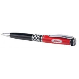 Logo Branded Itread Checkered Flag Wheel Top Ballpoint Pen