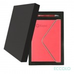 Eccolo Waltz Journal/Clicker Pen Gift Set - (M) Coral Custom Engraved