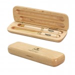 Maplewood Case w/Pen & Letter Opener Gift Set Custom Engraved