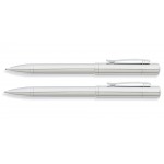 Franklin Covey Greenwich Chrome Ballpoint Pen and 0.9mm Pencil Set Custom Imprinted
