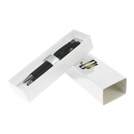 Custom Imprinted Catalyst Softy Duo Pens Gift Box Set (Black Box)